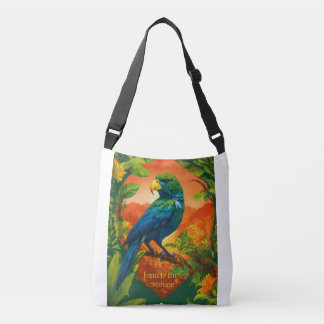Tropical Parrot Print Shopping Bag Tragetaschen Mit Langen Trägern