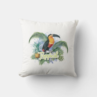 Tropical Parrot Theme Kissen