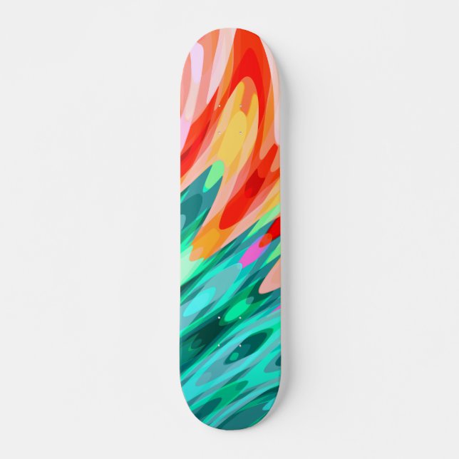 Tropical Parrot Wing Skateboard (Vorne)