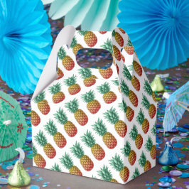 Tropical party with retro pineapple geschenkschachtel
