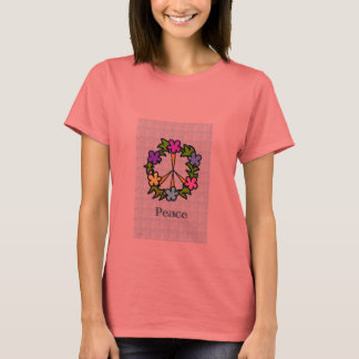Tropical Peace Sign Tee Shirt