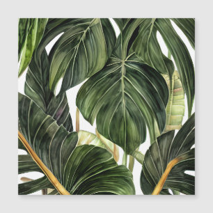 Tropical Philodendron im Stil von Jean Triptyc Magneteinladung