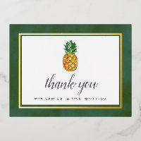 Tropical Pineaple Beach Wedding Vielen Dank