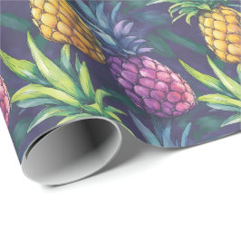 Tropical Pineapple Wrapping Paper Geschenkpapier