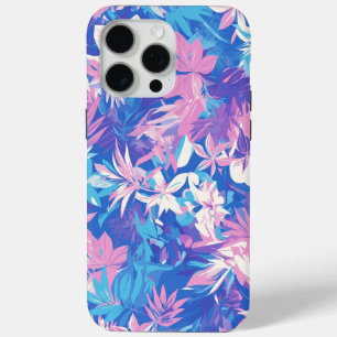🌺 Tropical Pink & Blue Floral Pattern - Fresh & V Case-Mate iPhone Hülle