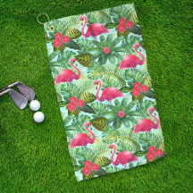 Tropical Pink Flamingo Floral Girl Pattern