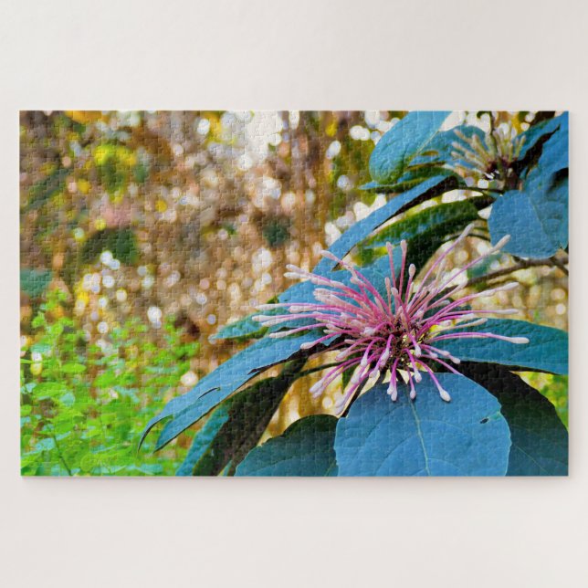 Tropical Pink Flower Foto-Puzzle Puzzle (Horizontal)