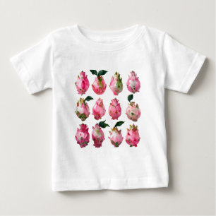 Tropical Pitaya Watercolor Art Baby T-shirt