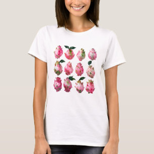 Tropical Pitaya Watercolor Art T-Shirt