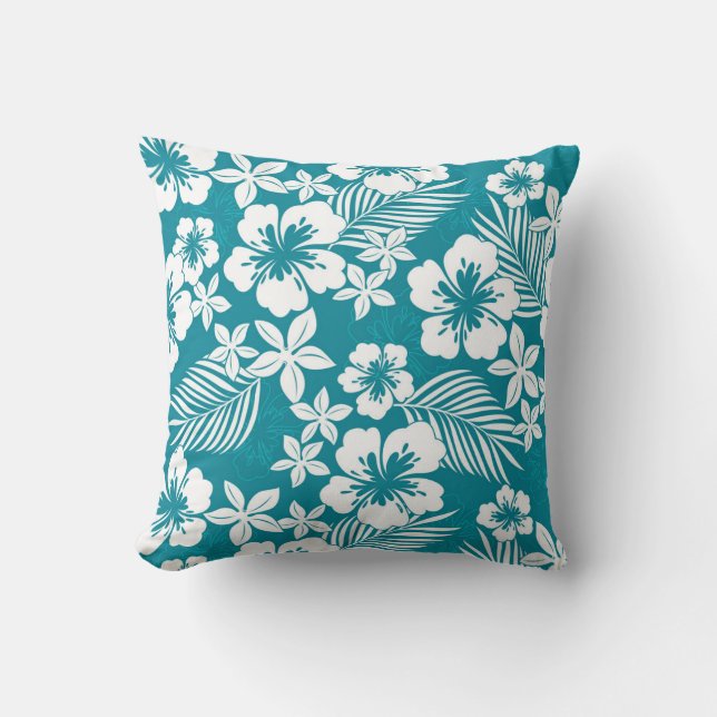 Tropical Print Accent Pillow Kissen (Vorderseite)