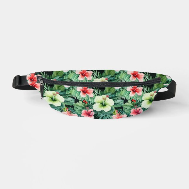Tropical Print Fanny Pack Bauchtasche (Vorderseite)