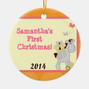 Tropical Punch Safari Personalisiert Name Ornament