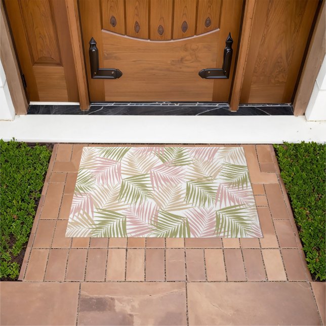 Tropical Retro #8 (Beachy Vibes) #palms #decor Fußmatte (Außenbereich)