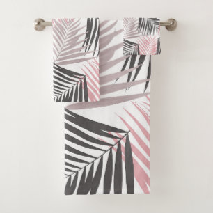 Tropical Retro #9 (Beachy Vibes) #palms #decor Badhandtuch Set