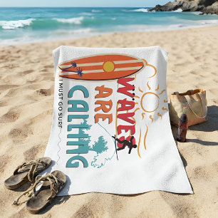 Tropical Retro Surf: Die Wellen rufen Strandtuch