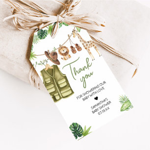 Tropical Safari Jungle Animals Gefallen Tags Geschenkanhänger