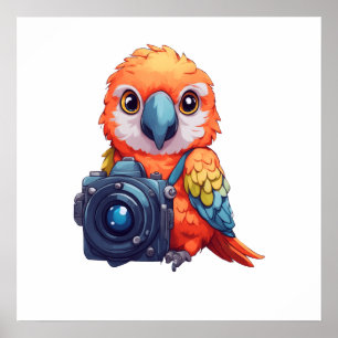 Tropical Safari Parrot Macaw Fotograf Poster