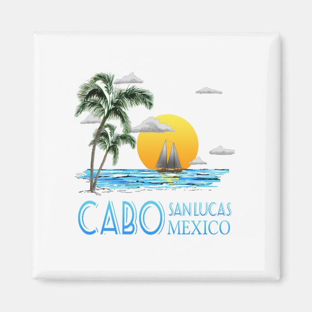 Tropical Sailing Cabo San Lucas Mexico Magnet (Vorne)
