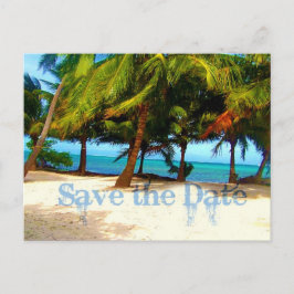 Tropical Save the Date Ankündigungspostkarte
