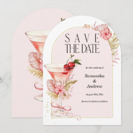 Tropical Save the Date Cards Wasserfarbe Einladung