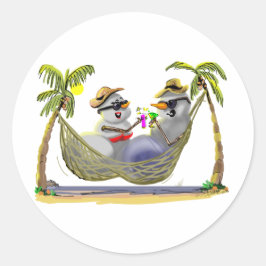 tRoPiCaL sNoWcOuPLe Runder Aufkleber