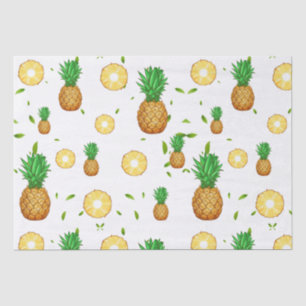 TROPICAL SOMMER Pineapa Slice trendy Pattern Seidenpapier
