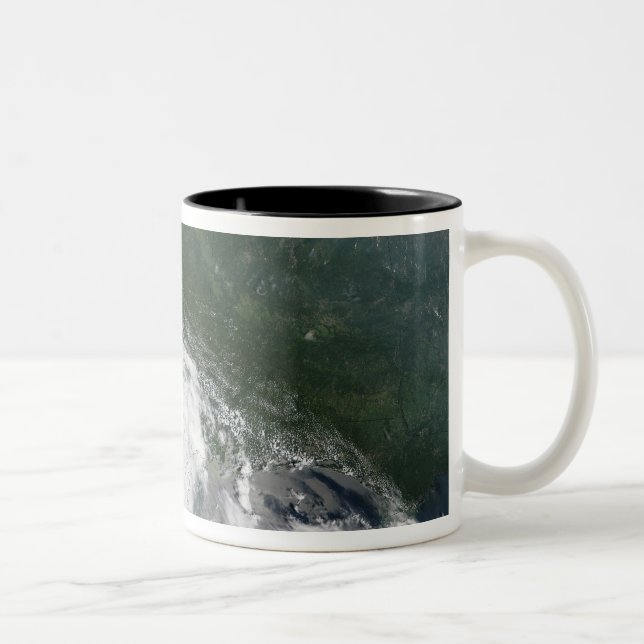 Tropical Storm Bertha Zweifarbige Tasse (Rechts)