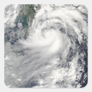 Tropical Storm Chanthu Quadratischer Aufkleber