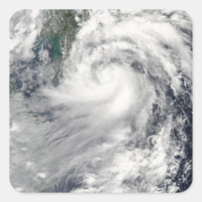 Tropical Storm Chanthu Quadratischer Aufkleber (Vorderseite)