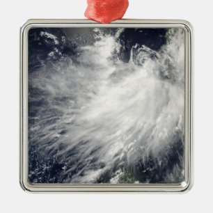 Tropical Storm Conson Silbernes Ornament