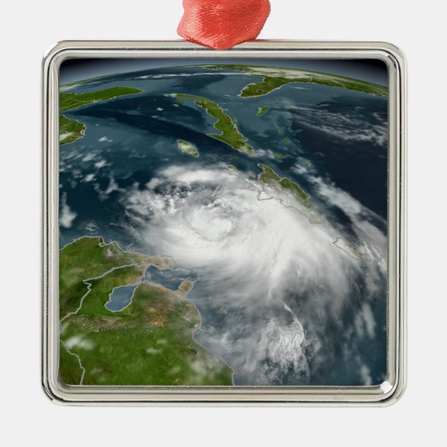 Tropical Storm Dennis Ornament Aus Metall (Vorne)
