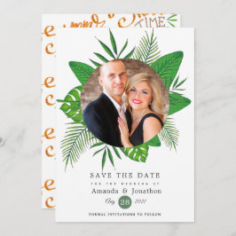 Tropical Summer Beach Foto Wedding Save The Date