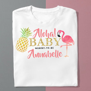 Tropical Summer Beach Luau Girls Babydusche T-Shirt