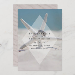 Tropical Summer Beach Wedding Foto Save The Date