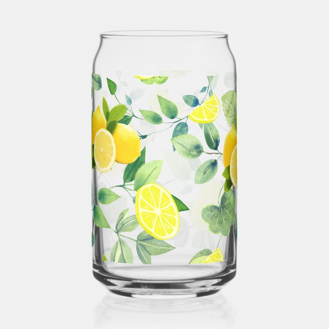 Tropical Summer Citrus frische Orangenlemon Slice Dosenglas (Vorderseite)