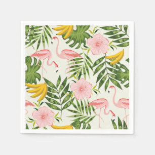 Tropical Summer Flamingo Napkin Serviette