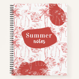 Tropical Summer Flamingo Notizbuch