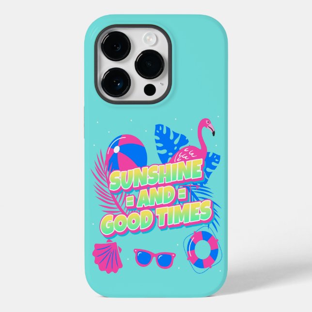 Tropical Summer Fun Vibes Case-Mate iPhone Hülle (Rückseite)