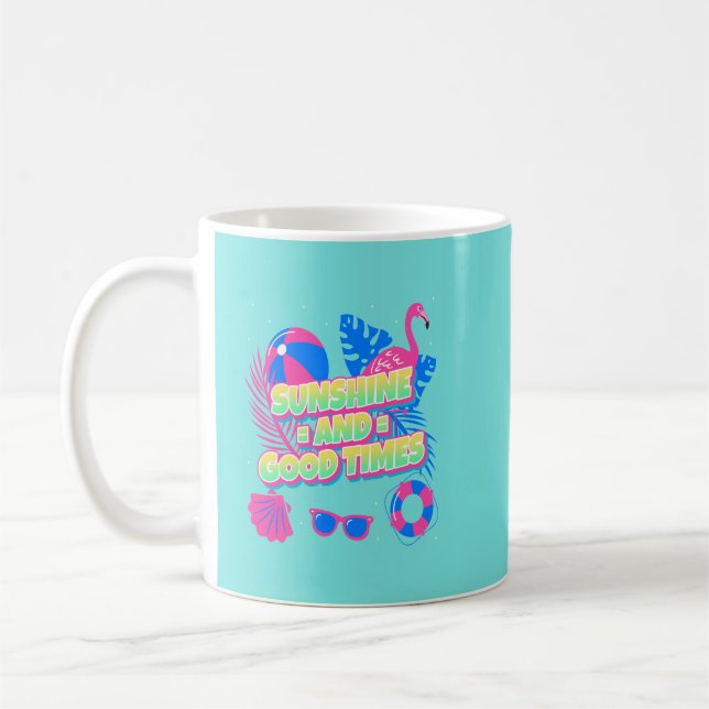 Tropical Summer Fun Vibes Kaffeetasse (Links)