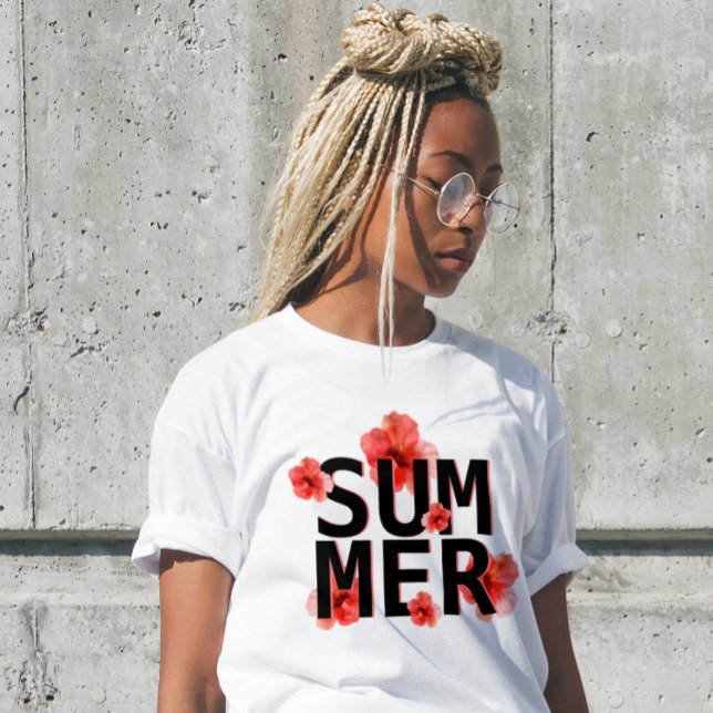 Tropical Summer Hibiscus T-Shirt (Von Creator hochgeladen)