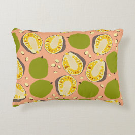 Tropical Summer Jackfruits Pattern - Exotic Frucht Dekokissen