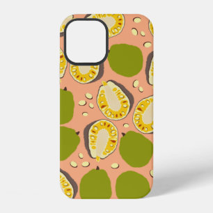 Tropical Summer Jackfruits Pattern - Exotic Frucht iPhone 12 Hülle