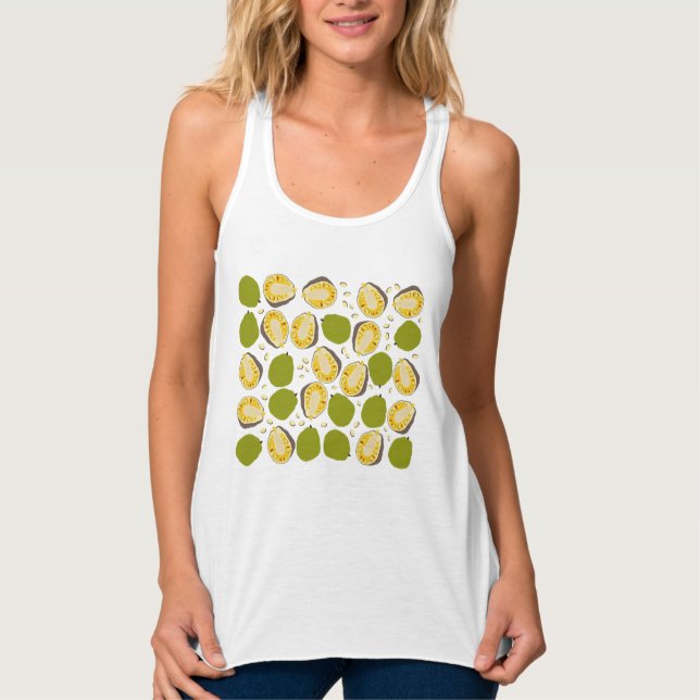 Tropical Summer Jackfruits Pattern - Exotic Frucht Tank Top (Vorderseite)
