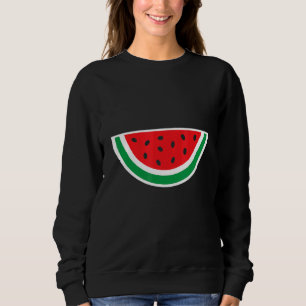 Tropical Summer Juicy Watermelon Sommerzeit Vegan Sweatshirt