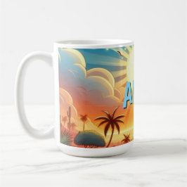 Tropical Sunrise Personalisiert  Kaffeetasse