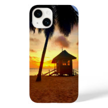 Tropical Sunset Beach Phone Case