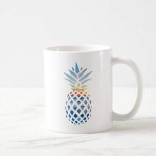 Tropical Sunset Beach Szene Ananas Kaffeetasse