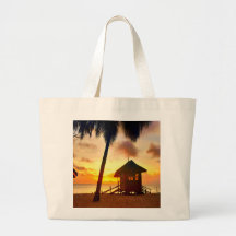 Tropical Sunset Beach Totbeutel