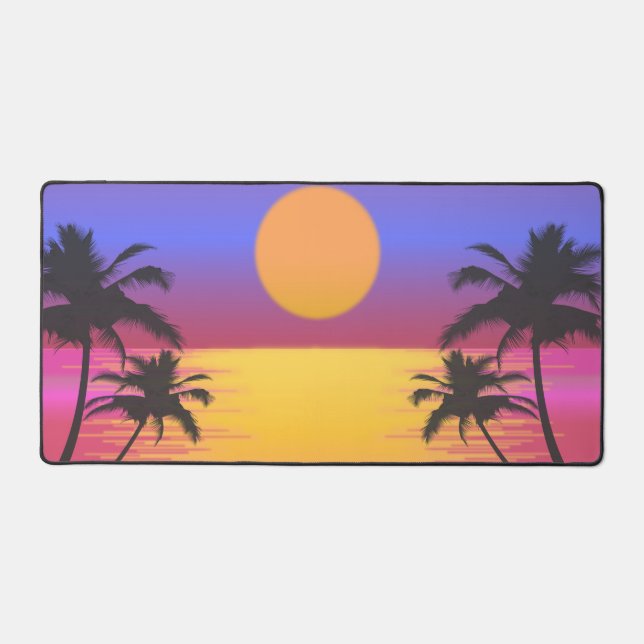 Tropical Sunset Graphic Schreibtischunterlage (Vorderseite)