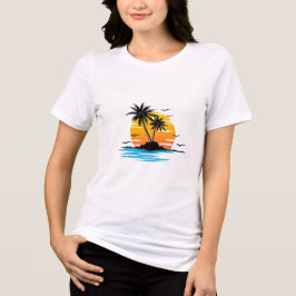 Tropical Sunset Island Summer T - Shirt - Relaxen